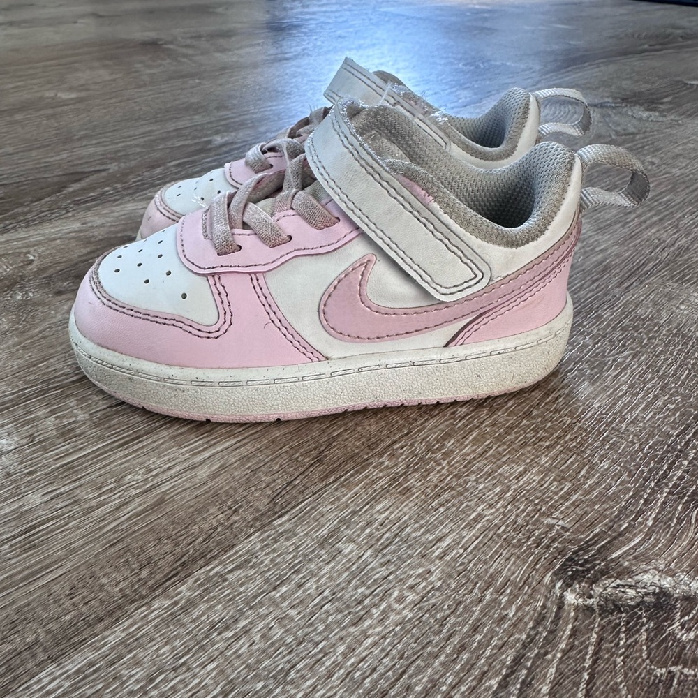 Nike Kids' Pink and White Low-Top Sneakers Toddler 7C